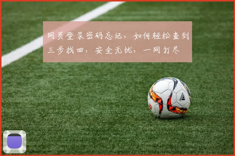网页登录密码忘记，如何轻松查到三步找回，安全无忧，一网打尽